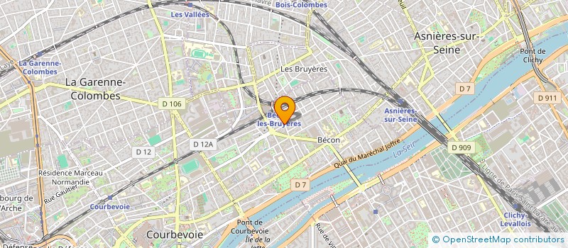 localisation de l'entreprise L'ATELIER DE COURBEVOIE à COURBEVOIE