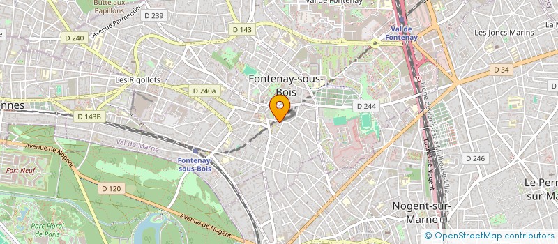 localisation de l'entreprise L ATELIER DE FACTURE D ORGUES à FONTENAY-SOUS-BOIS