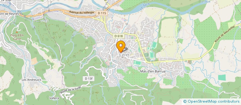 localisation de l'entreprise L'ATELIER DE FRED à CERET