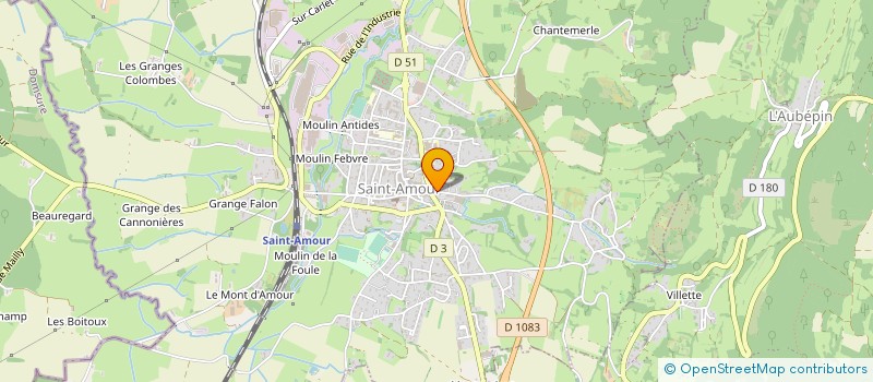 localisation de l'entreprise L'ATELIER DE GERALDINE à SAINT-AMOUR