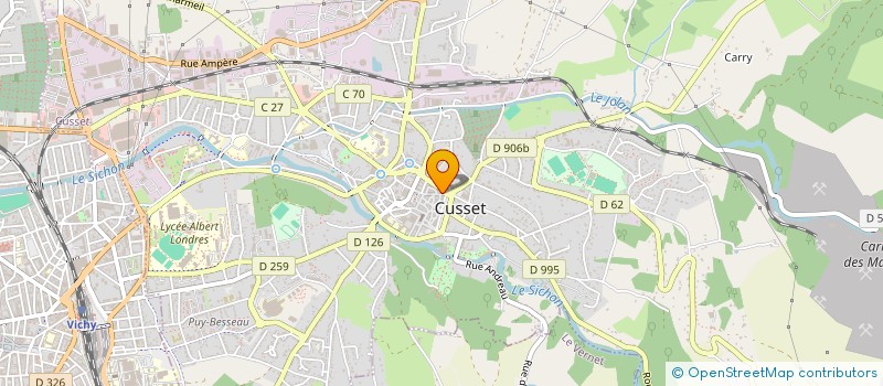 localisation de l'entreprise L'ATELIER DE JUJU à CUSSET