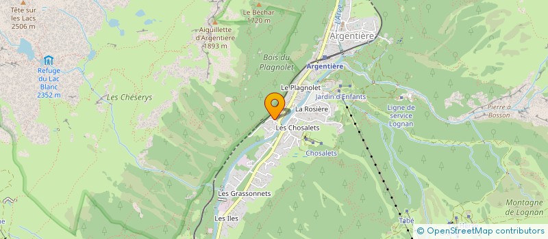 localisation de l'entreprise L'ATELIER DE JUSTINE  CHAMONIX-MONT-BLANC