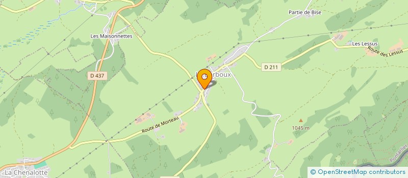 localisation de l'entreprise L'ATELIER DE L'AFFUTEUR REMOULEUR  LE BARBOUX