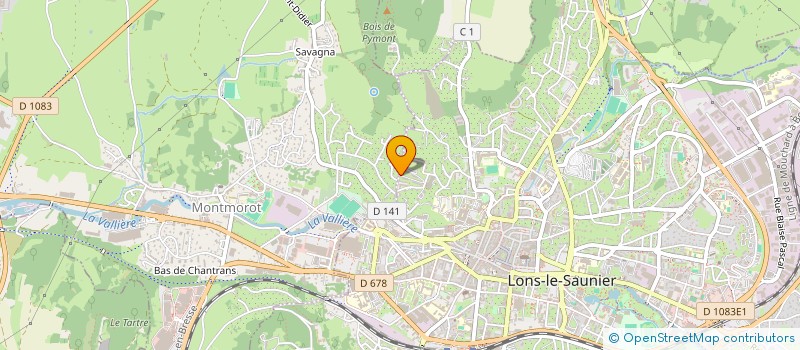 localisation de l'entreprise L'ATELIER DE L'AMOUR à LONS-LE-SAUNIER