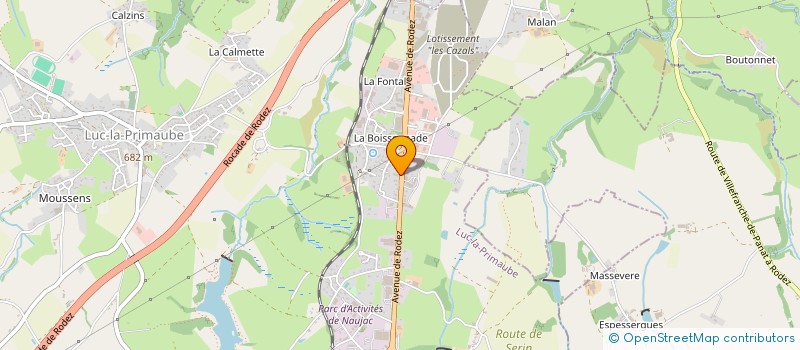 localisation de l'entreprise L'ATELIER DE L'ARTISAN à LUC-LA-PRIMAUBE