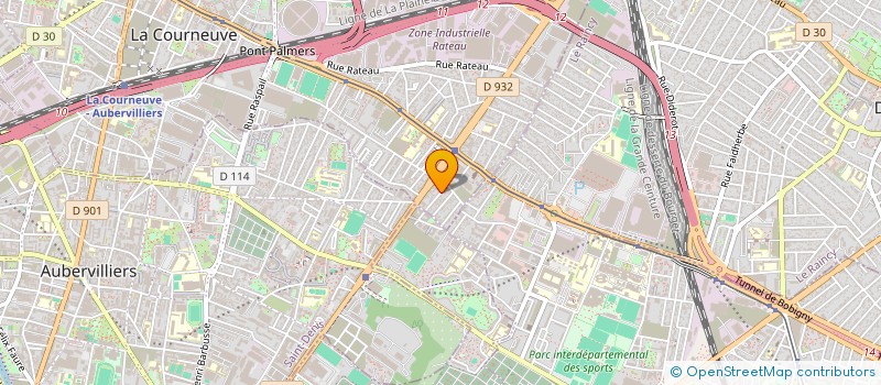 localisation de l'entreprise L'ATELIER DE L'AUTO à LA COURNEUVE