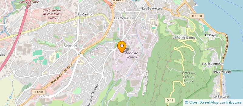 localisation de l'entreprise L'ATELIER DE L'AUTOMOBILE à ANNECY