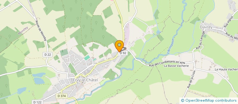 localisation de l'entreprise L'ATELIER DE L'AUTOMOBILE  ERVY-LE-CHATEL