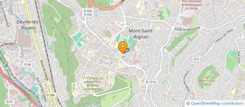 localisation de l'entreprise L ATELIER DE L ESTRADE  MONT-SAINT-AIGNAN