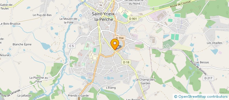 localisation de l'entreprise L'ATELIER DE L'HABITAT AREDIEN  SAINT-YRIEIX-LA-PERCHE