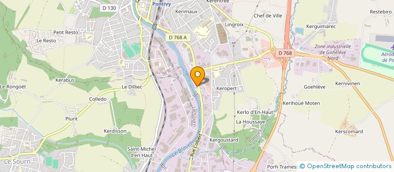 localisation de l'entreprise L'ATELIER DE L'HOMME  PONTIVY