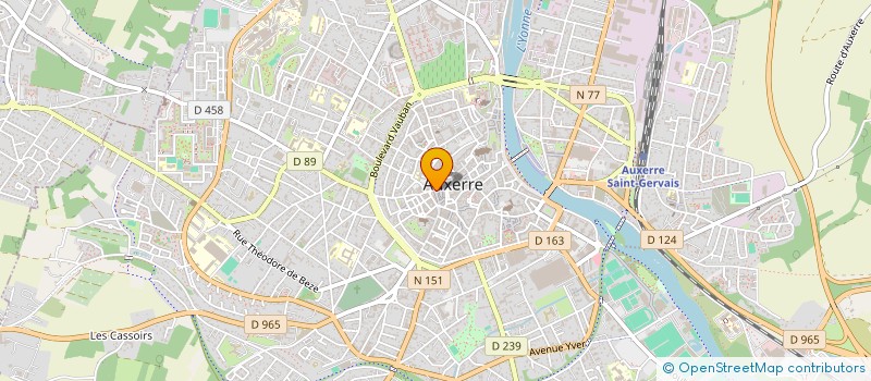 localisation de l'entreprise L'ATELIER DE L'IMMO à AUXERRE
