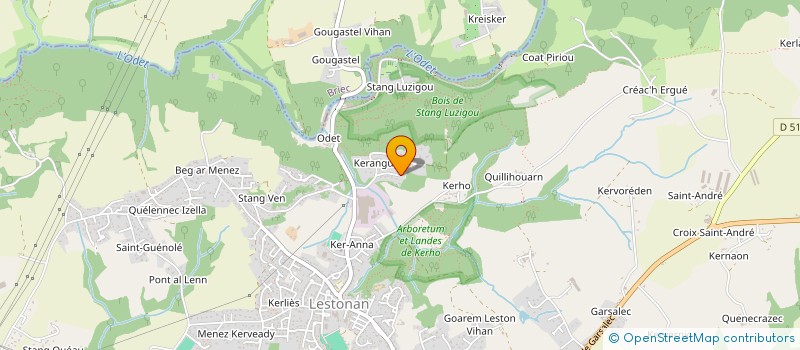 localisation de l'entreprise L'ATELIER DE L'ODET  ERGUE-GABERIC