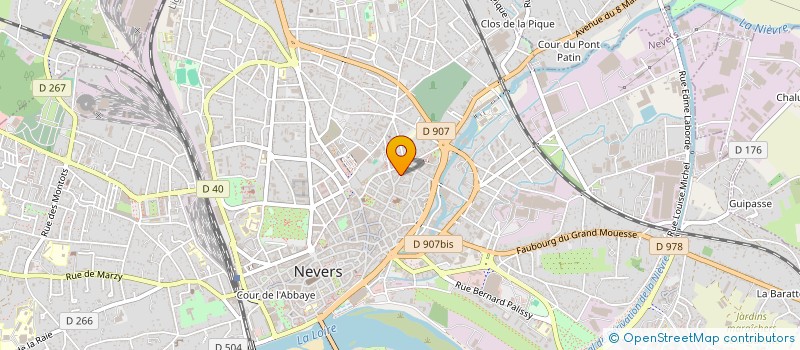 localisation de l'entreprise L'ATELIER DE L'OR BLANC à NEVERS