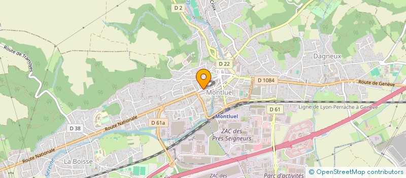 localisation de l'entreprise L'ATELIER DE LA BAGUETTE  MONTLUEL