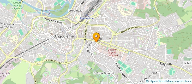 localisation de l'entreprise L'ATELIER DE LA BOUCHERIE à ANGOULEME