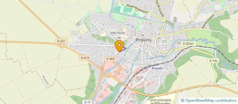 localisation de l'entreprise L'ATELIER DE LA DANSE  PROVINS