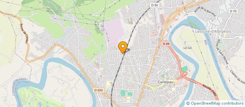 localisation de l'entreprise L'ATELIER DE LA FEUILLE COURBEE à ALBI