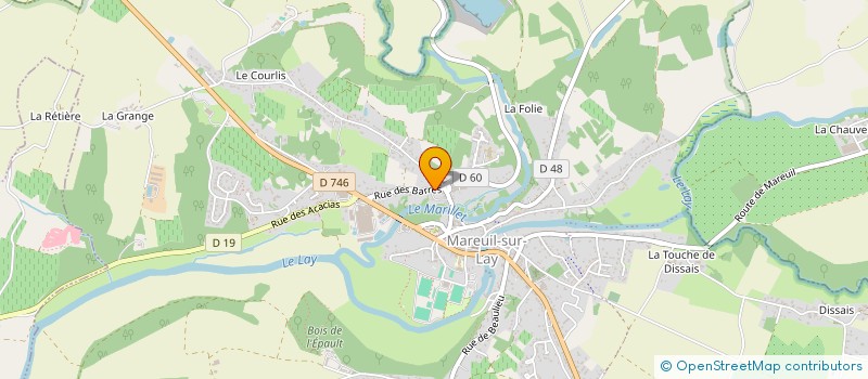 localisation de l'entreprise L'ATELIER DE LA FLAMM'  MAREUIL-SUR-LAY-DISSAIS