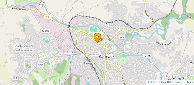 localisation de l'entreprise L'ATELIER DE LA GRANDE SOURCE à CARMAUX