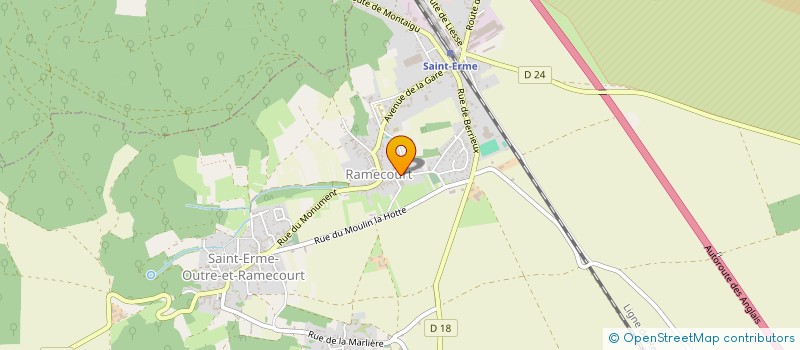 localisation de l'entreprise L'ATELIER DE LA GRIVE  SAINT-ERME-OUTRE-ET-RAMECOURT