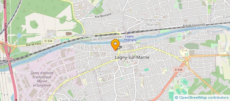 localisation de l'entreprise L'ATELIER DE LA LASAGNE  LAGNY-SUR-MARNE