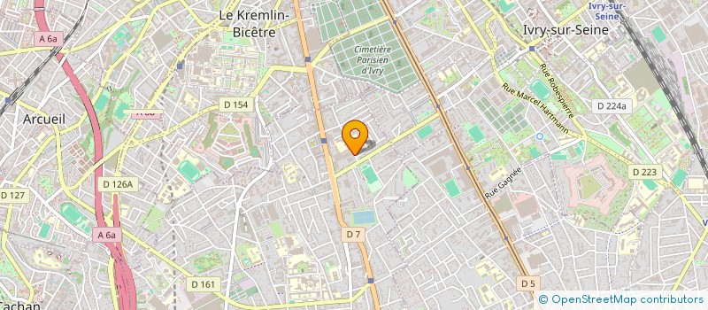 localisation de l'entreprise L'ATELIER DE LA MAIN QUI LEVE  VILLEJUIF