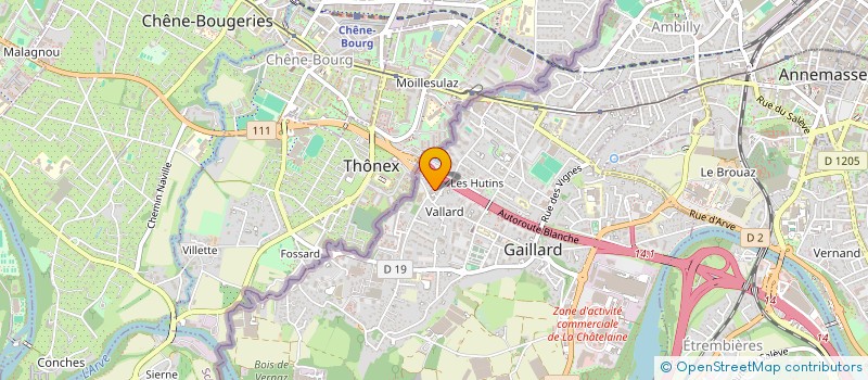 localisation de l'entreprise L'ATELIER DE LA MARIEE  GAILLARD