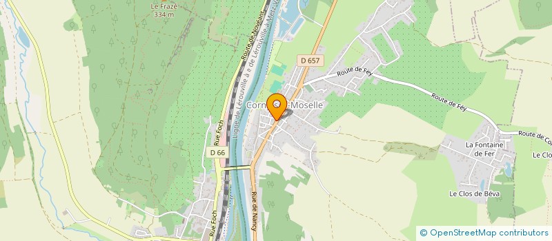 localisation de l'entreprise L'ATELIER DE LA PAULE à CORNY-SUR-MOSELLE
