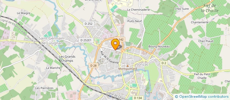 localisation de l'entreprise L'ATELIER DE LA PIERRE à JONZAC