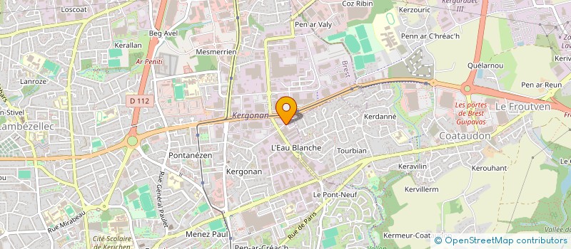 localisation de l'entreprise L'ATELIER DE LA PLONGEE à BREST