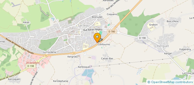 localisation de l'entreprise L'ATELIER DE LA POSE à SARZEAU