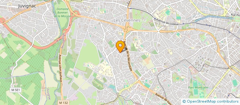 localisation de l'entreprise L ATELIER DE LA TERRE à MONTPELLIER