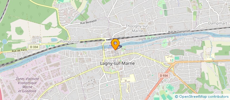 localisation de l'entreprise L'ATELIER DE LAGNY à LAGNY-SUR-MARNE