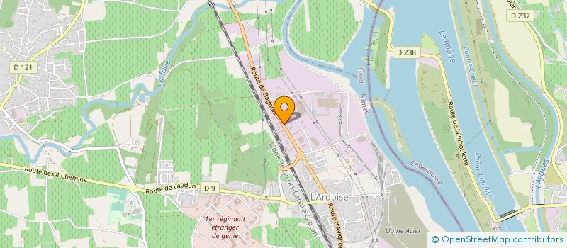localisation de l'entreprise L'ATELIER DE LAUDUN  LAUDUN-L'ARDOISE