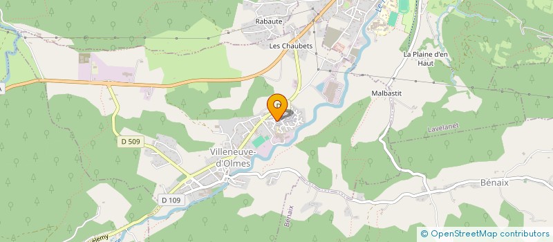 localisation de l'entreprise L'ATELIER DE LAURENCE à VILLENEUVE-D'OLMES