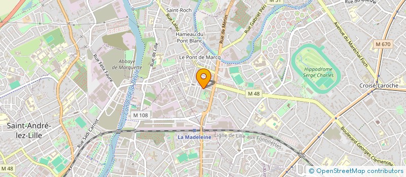 localisation de l'entreprise L'ATELIER DE MARCQ à MARCQ-EN-BARŒUL