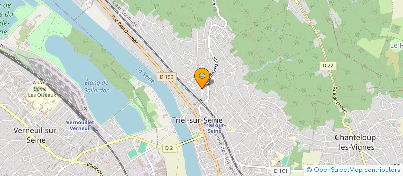 localisation de l'entreprise L'ATELIER DE MARINE  TRIEL-SUR-SEINE