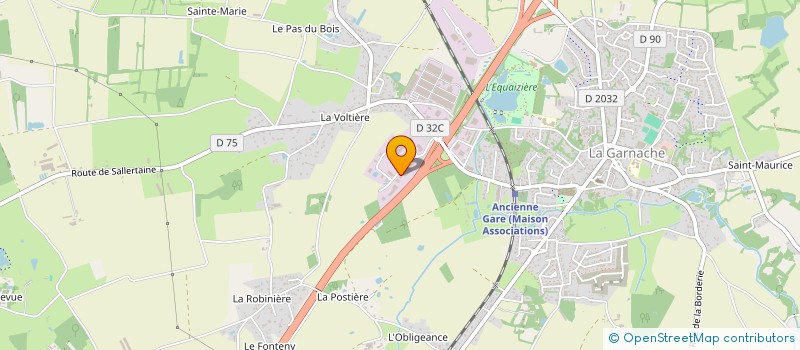 localisation de l'entreprise L'ATELIER DE METALLERIE DAVID CHARTAUD  LA GARNACHE