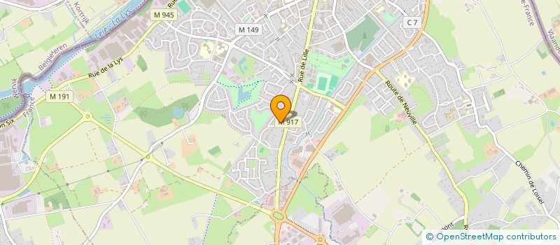 localisation de l'entreprise L'ATELIER DE MODE ET COUTURE  HALLUIN