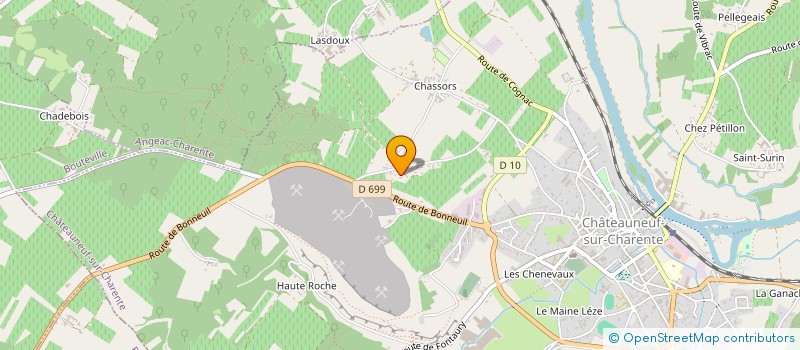 localisation de l'entreprise L'ATELIER DE NOS VIES à CHATEAUNEUF-SUR-CHARENTE