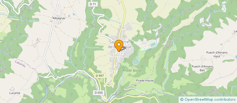 localisation de l'entreprise L'ATELIER DE PASCALINE  SAUVETERRE-DE-ROUERGUE