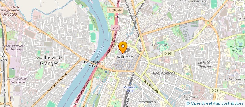 localisation de l'entreprise L'ATELIER DE PATRICIA à VALENCE