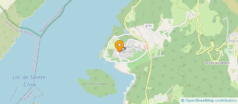 localisation de l'entreprise L'ATELIER DE PAUDINE à LES SALLES-SUR-VERDON
