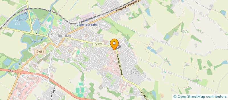 localisation de l'entreprise L'ATELIER DE SABRINA  L'ISLE-JOURDAIN