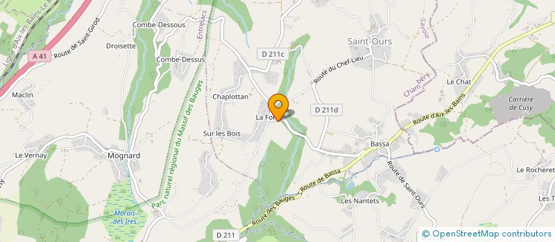 localisation de l'entreprise L'ATELIER DE SAINT OURS  SAINT-OURS