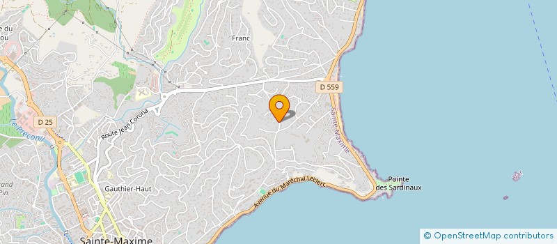localisation de l'entreprise L'ATELIER DE SOPHIE à SAINTE-MAXIME