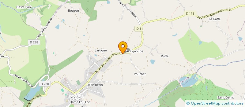 localisation de l'entreprise L'ATELIER DE VICTOR  PRAYSSAS