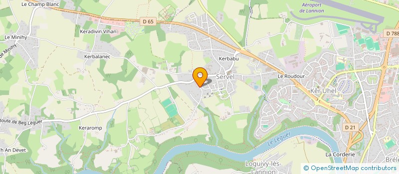 localisation de l'entreprise L'ATELIER DE VIRGINIE  LANNION