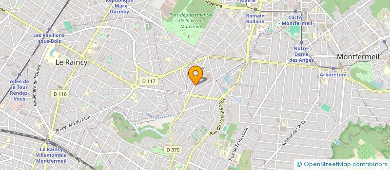 localisation de l'entreprise L'ATELIER DE YAEL à GAGNY